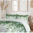 thumbnail image 5 of Ambesonne Eucalyptus Leaves Duvet Cover Set, Leafy Branches, King, Fern Green Pastel Yellow, 5 of 5