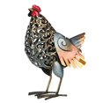 thumbnail image 2 of estatua de 2 Estatuas de Jardín de Escultura de Pollo de Hierro Tallado en Metal para Porche de Césped Decorativo, 2 of 9