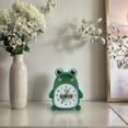 thumbnail image 2 of REGALWOVEN Mechanical Alarm Clock, Non-Tick Movement, Three-dimensional Frog Shape Design, Night Light for Teens Dark Green 4.1"L x 1.6"W x 5.5"H, 2 of 4