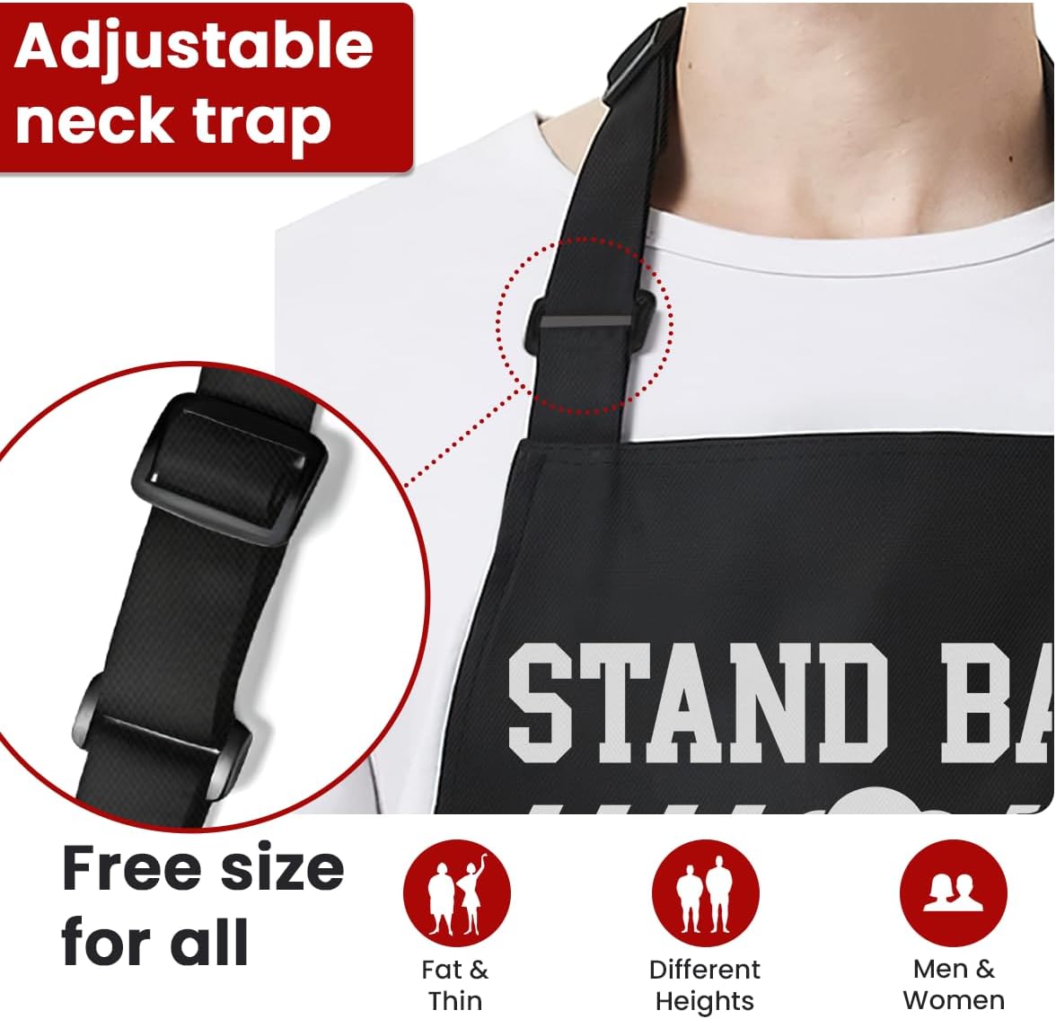 Funny Apron for Dad - Birthday Father’s Day Cooking Grilling Gifts for Mens