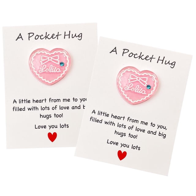 Pocket Hug For Loved Rabbit Valentine's Day Keepsake UK Little Gift Pocket E4F2