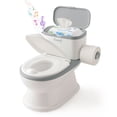 thumbnail image 1 of BEBBLY Bañito Entrenador Infantil con Sonido Musical Portarrollo y Almacenamiento Asiento Antiderrapante para Niños y Niñas de 6 Meses a 3 Años Fácil de Limpiar Ideal para Aprender a Ir al Baño (Gris), 1 of 7