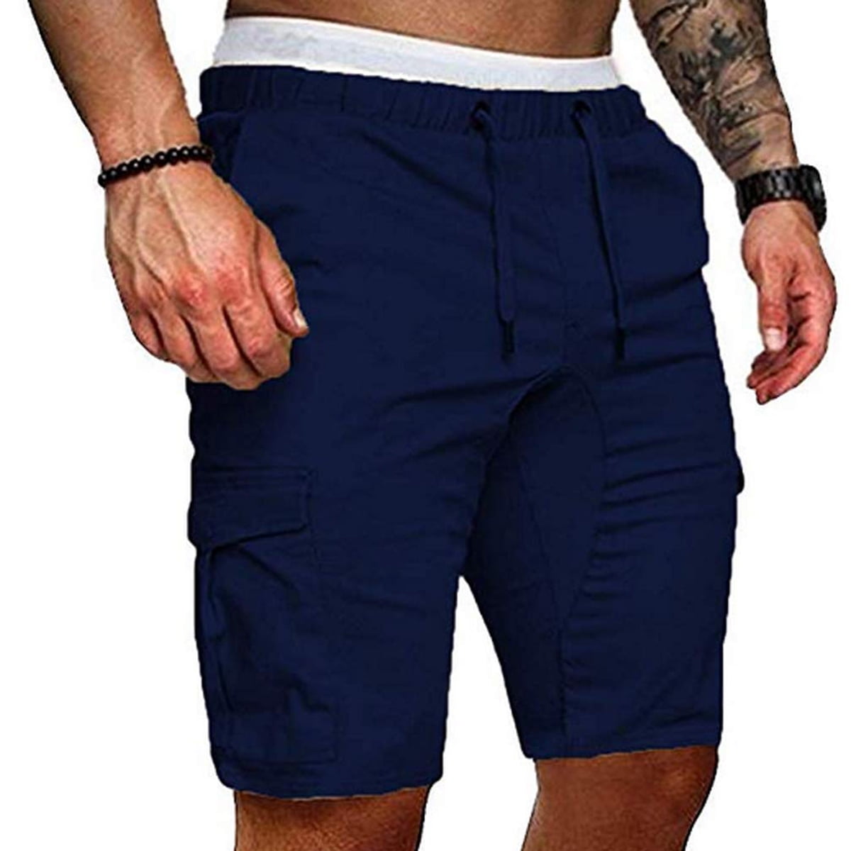 Hhchenyulemon Men Cargo Work Shorts Elasticated Pants
