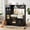 Black, variant on Jolie Vallee Kids Wooden Play Kitchen Set with Sound & Light, Pretend Cooking Toy with Oven Microwave Sink & Accessories, Gift for Toddlers Ages 3