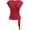 Bright Red, variant on Womens Tops Summer Cap Sleeve Crew Neck Tie Waist Blouses Dressy Casual Business Work Clothes Spring Fashion