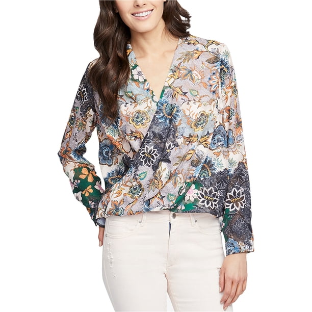 Blusa campesina cruzada Rachel Roy 10 Mujer Multicolor