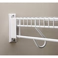 thumbnail image 2 of Rubbermaid Direct Mount Non-Adjustable Free Slide Wall Bracket, White (FG3D68LWWHT), 2 of 2