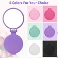 thumbnail image 3 of 18 Pcs Mini Folding Mirror Round Compact, 2.4 in Small Portable Travel Makeup Mirror Compact Mirror Bulk Round Makeup Mirror for Purse, Women Girls Travel Daily Use, 3 of 6