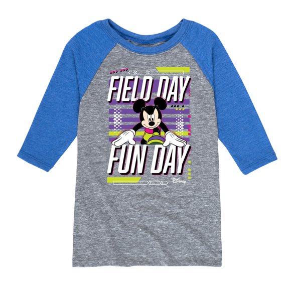 Disney - Field Day Fun Day - Toddler And Youth Raglan Graphic T-Shirt