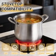 thumbnail image 5 of cisilov Stainless Steel Stock Pot, 8 Quart Induction Cookware with Glass Lid, Nonstick Cooking Pot for Pasta Soup Canning Boiling Simmering, 5 of 6