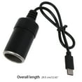 thumbnail image 5 of JZROCKER USB C PD Type C Male to 12V Car Cigarette lighter Socket Female Step Up Cable, 5 of 10