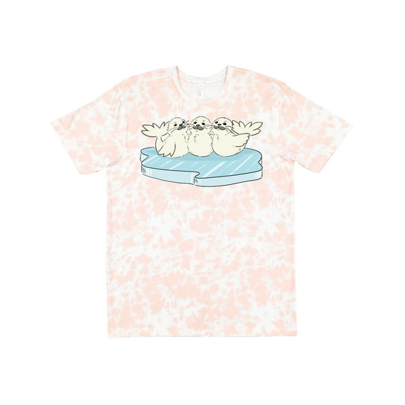 Inktastic 3 Cute White Harp Seals on Ice T-Shirt