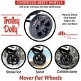 thumbnail image 6 of dbest Products Trolley Dolly Foldable Shopping Cart with Wheels, Black, 6 of 6