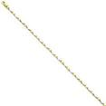 thumbnail image 3 of 14k Yellow and White Gold Two-tone 2.25mm Fancy Link Chain Length 7 Inch, 3 of 6