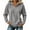 Gray, variant on Women's Corduroy Sweatshirt, Quarter Zip Stand Collar Long Sleeve Pullover with Front Pocket, Loose Fit Solid Color