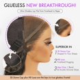 thumbnail image 6 of LUVME 18" PreMax 2.0 Wigs Nature Max Yaki Straight Ear-to-ear Glueless 13x5 Frontal HD Lace C Part Wig for Women, 6 of 10