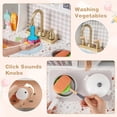thumbnail image 5 of OLAKIDS Kids Kitchen Playset, Toddler Wooden Kitchen Pretend Cooking Toy Set with Coffee Maker Ice Machine Dishwasher Microwave Storage Cabinet, Simulation Play Kitchen for Boys Girls 3+, 5 of 10