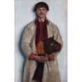 thumbnail image 3 of Aleksander Gierymski 13x18 Black Modern Framed Museum Art Print Titled - Peasant from Bronowice (1895), 3 of 5