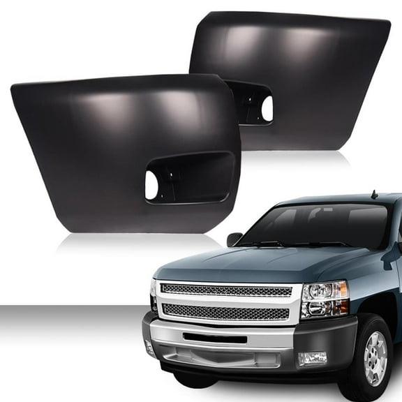 PIT66 1Pair Bumper End Fit for 2007-2013 Chevrolet Silverado 1500