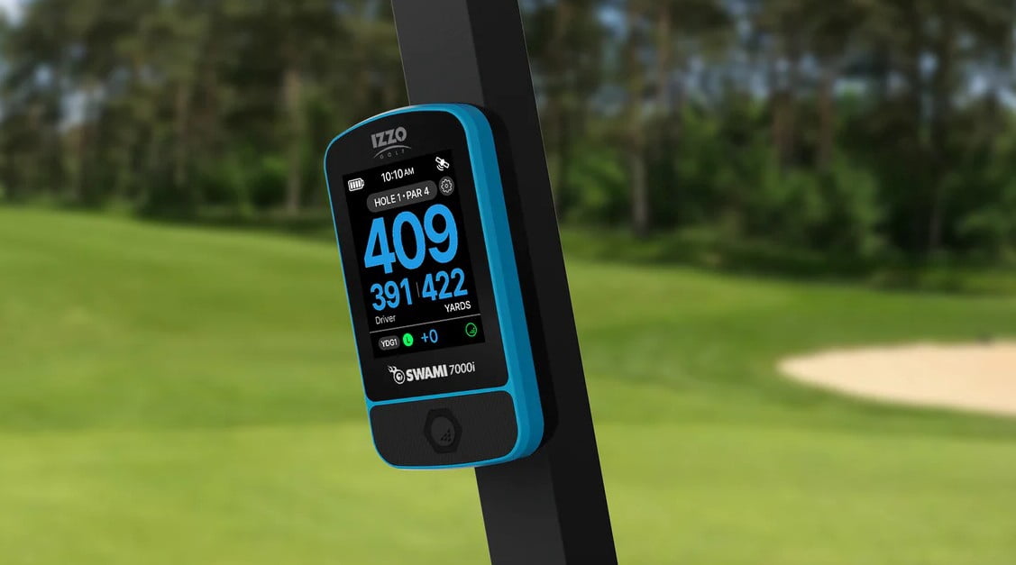 IZZO Swami Golf GPS Rangefinder - Color Display & Scorekeeper, Blue
