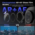 thumbnail image 3 of REJODA-Camera Lens Protector Compatible for iPhone 16 Pro Max/16 Pro/14 Pro Max/14 Pro, Metal Aluminum Alloy Tempered Glass Cover Camera Screen Protector Accessories, Case Friendly, 3 of 4