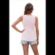 thumbnail image 3 of Chaleco Ajustado Acanalado con Cuello Redondo para Mujer, Rosa, Talla XXL, 3 of 10