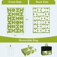 thumbnail image 4 of Moynesa Outdoor Rug for Camping RV 6x9, Waterproof Plastic Straw Patio Rug, Reversible Lightweight Large Outdoor Area Rugs Green Carpet for Proch Backyard Balcony Deck, Black/White, 4 of 8