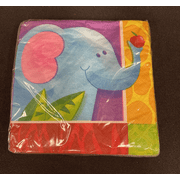 Elephant Jungle Zoo Safari Party supplies, Invitations, cake napkins