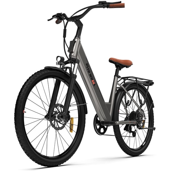 5TH WHEEL W18B Electric Bike for Adult with 350W Motor, 26" Electric Mountain Bike with 36V 10.4Ah Removable Battery Ebike, Electric Bicycle with 7 Speed, UL2849