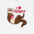 thumbnail image 4 of Inktastic I Love Ferrets Boys or Girls Baby Bodysuit, 4 of 5