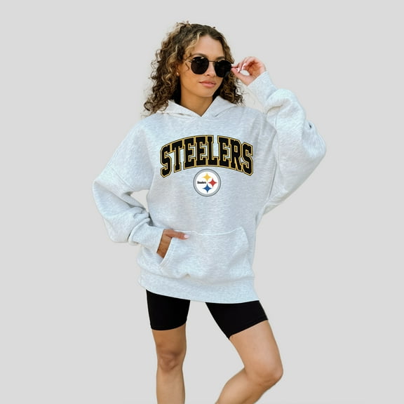 Women's Gameday Couture  Ash Pittsburgh Steelers Fan Edition Premium Weight Hoodie