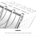thumbnail image 4 of Injueey Cesta de lavandería plegable Cesta de almacenamiento de ropa montada en la pared Cesto de ropa de portátil Cesta de de PP Juegos de accesorios de baño blanco Injueey HA001440-02, 4 of 6