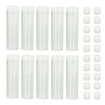 thumbnail image 4 of Ymiko Round Clear  Tube,Dime Storage Tubes,Round Clear  Tube Plastic  Storage Tubes With Cushion Sponge For 25mm / 0.98in  Collection, 4 of 8