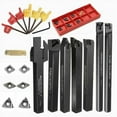 thumbnail image 1 of Multifunctional Carbide Turning Tool Set with Adjustable Vise & 10mm Insert (21pc), 1 of 5
