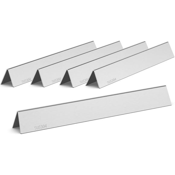 QuliMetal SUS304 24.5" Flavorizer Bars for Weber Genesis 300 Series Grills with Side Controls Knobs, Genesis E310 E320 S310 S320 EP310 EP320 (2007-2010), Heat Plates for Weber 7539 7540