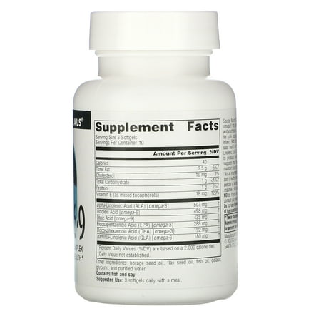 Source Naturals Omega 3-6-9, 30 Softgels