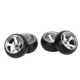 thumbnail image 1 of RC Drift Tires, 4PCS RC Tires and Wheels Flexible Driving Wear Proof   for Racing Blue,Red,Black,, 1 of 8