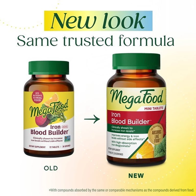 MegaFood Blood Builder Minis Iron Supplement, 30 Servings photo 2