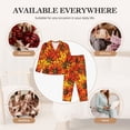 thumbnail image 5 of Goofa Sunflower4 Printed Women’s 2 Piece Pajama Set Super,Pajamas Women's Long Sleeve Sleepwear Soft Button Down Loungewear Pjs Lounge Set Nightwear-X-Large, 5 of 9