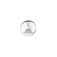 thumbnail image 2 of 14K White Gold 6mm Polished Ball Stud Earrings - Women, 2 of 4