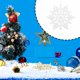 thumbnail image 4 of Naiovety 12 piezas de decoración de copo de nieve de Navidad portátil para interiores de oficina, decoración de dormitorio, adorno de banquete de Kits de decoración para fiestas Blanco Naiovety JR0778-07, 4 of 6