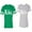 Men Green / Women Heather, variant on The King The Queen Matching Couple Cotton Jerseys (Men Green / Women Black) (Men S / Women S)