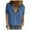 Dark Blue, variant on Women Casual Solid Color Short Cuffed Sleeve Tops T Shirts Blouses