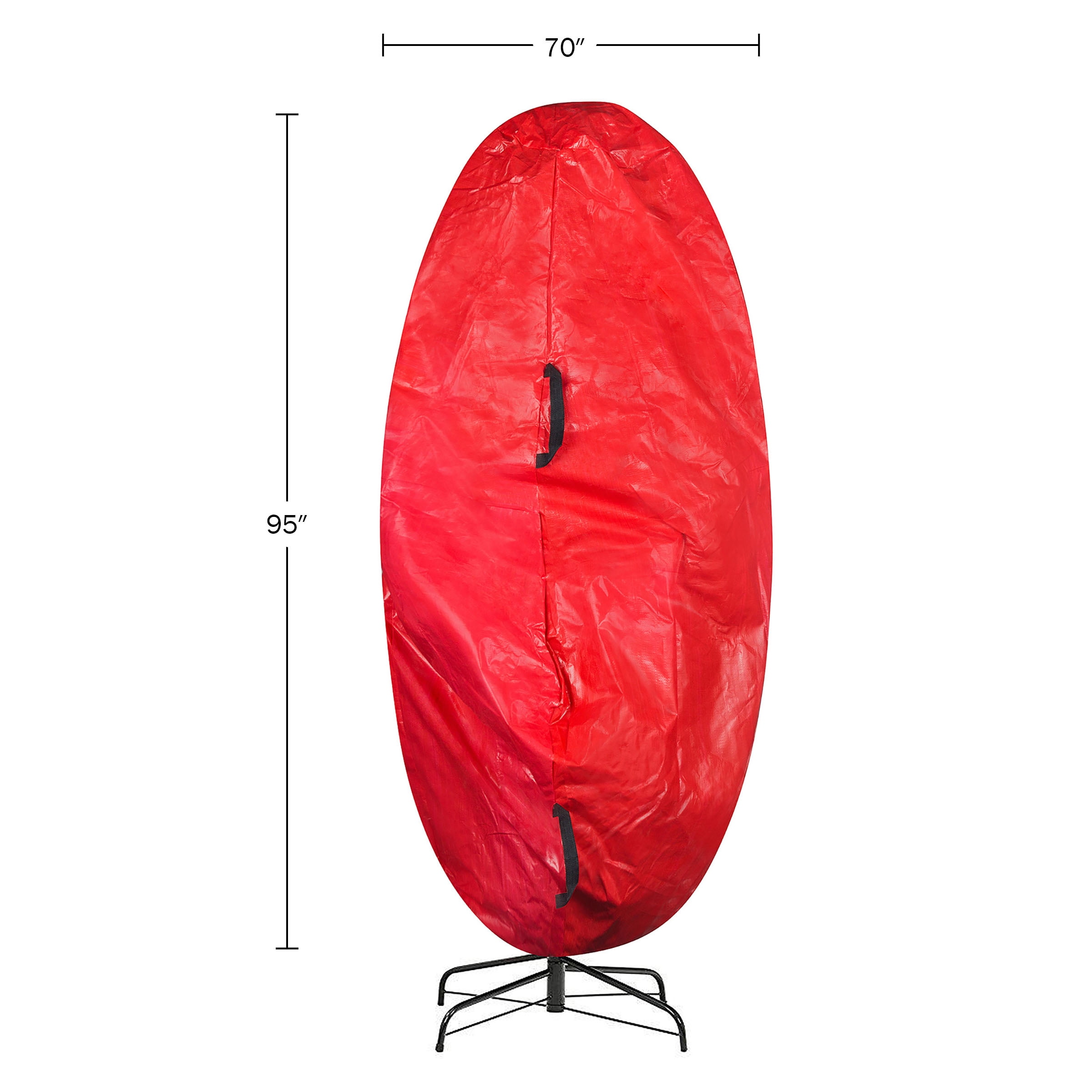 Elf Stor Christmas Tree Storage Bag for up to 9 Ft Artificial Trees, Red