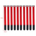 thumbnail image 1 of 10Pcs 2.5cm Width Nylon Cable Ties Reverse Buckle Strap Reusable Self Adhesive Tape Fastener Hook Loop Fixed Strap Sticky 2.5x30CM-B 10Pcs, 1 of 6