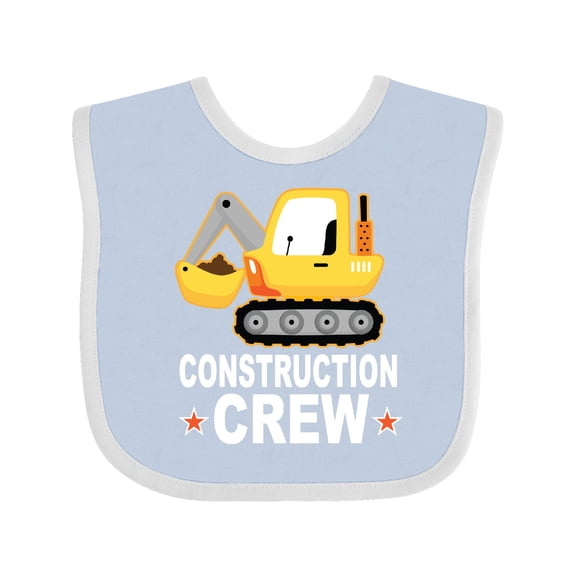 Inktastic Construction Crew Boys Shovel Truck Boys Baby Bib
