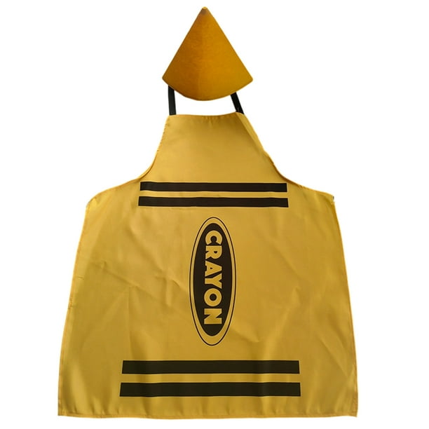 Delantales de crayones y sombreros de gnomo Conjunto de disfraces de crayones de colores Disfraces para adultos Trajes divertidos 8 colores 74 x 64 cm
