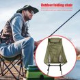 thumbnail image 4 of Camping Silla de camping plegable con respaldo alto y almohada extraíble Moon Chair (verde militar) Tmvgtek Deportes Acuáticos, 4 of 6