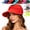 Big Red, variant on Women's UPF 50+ UV Protection Sun Visor Hat, Foldable Ponytail Cap with Wide Brim for Running and Outdoor Activities