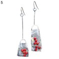 thumbnail image 1 of Ayyufe Women Waterdrop Shape Rhinestone Dangle Ear Stud Long Hook Earrings, 1 of 7